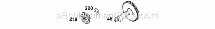 Cam Diagram and Parts List for 137212-1313-E1  Briggs and Stratton Engine
